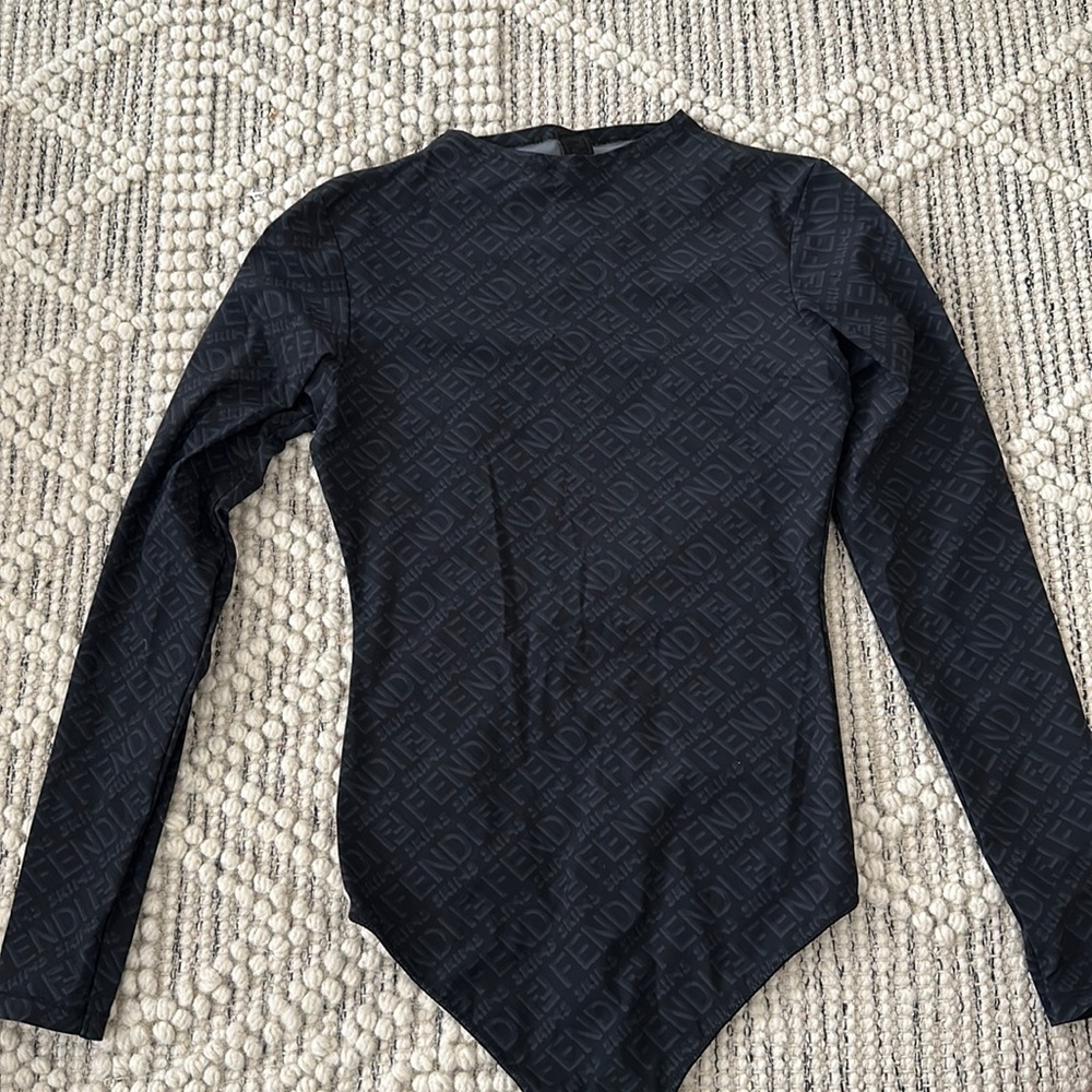 COPY - Fendi x Skims long sleeve black body suit size L